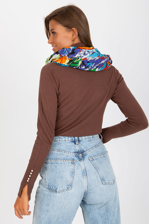 Mėlyna ir oranžinė skara su...