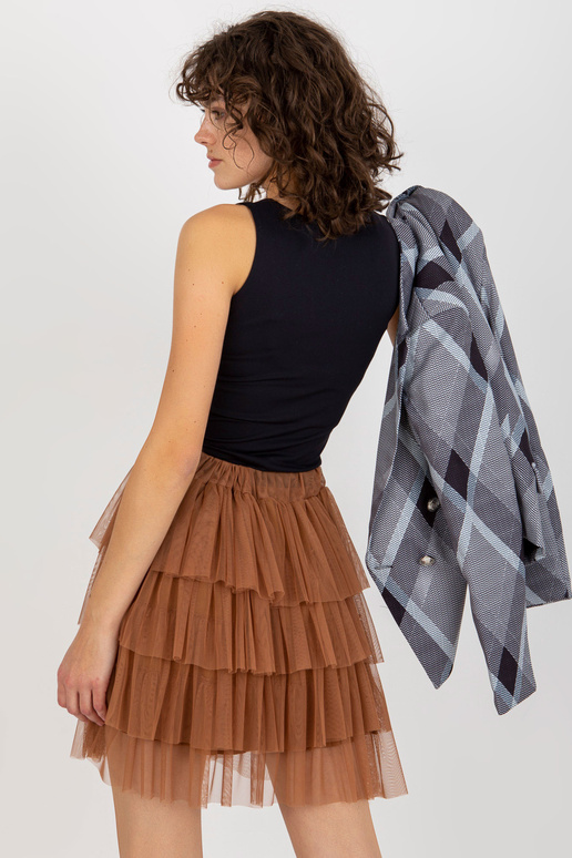 Šviesiai rudas tiulio sijonas su... Šviesiai rudas tiulio sijonas su...