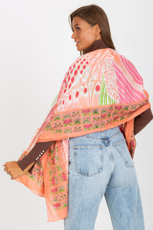 Koralų medvilninis diržas su raštais