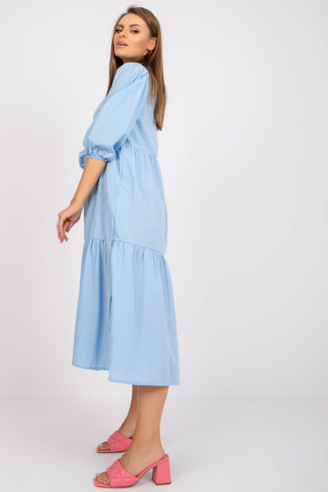 Šviesiai mėlyna medvilninė...