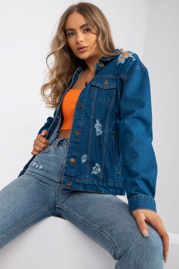 Mėlyna džinsinė striukė su...