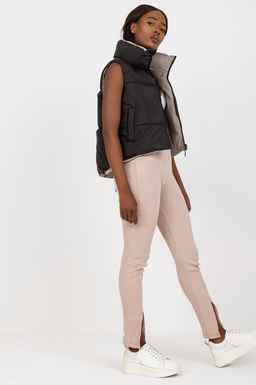 Juoda dvipusė liemenė su kišenėmis Juoda dvipusė liemenė su kišenėmis