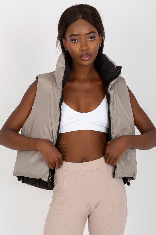 Juoda dvipusė liemenė su kišenėmis Juoda dvipusė liemenė su kišenėmis