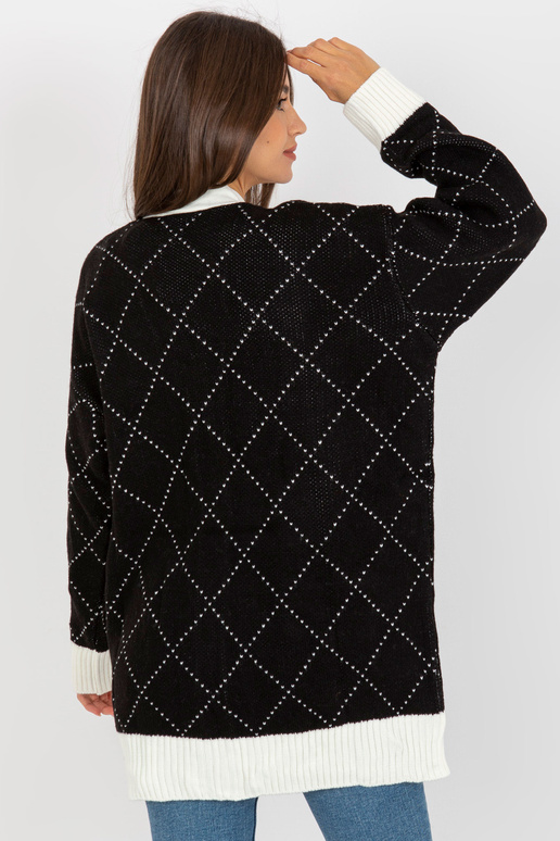 RUE PARIS Juodas laisvas megztinis