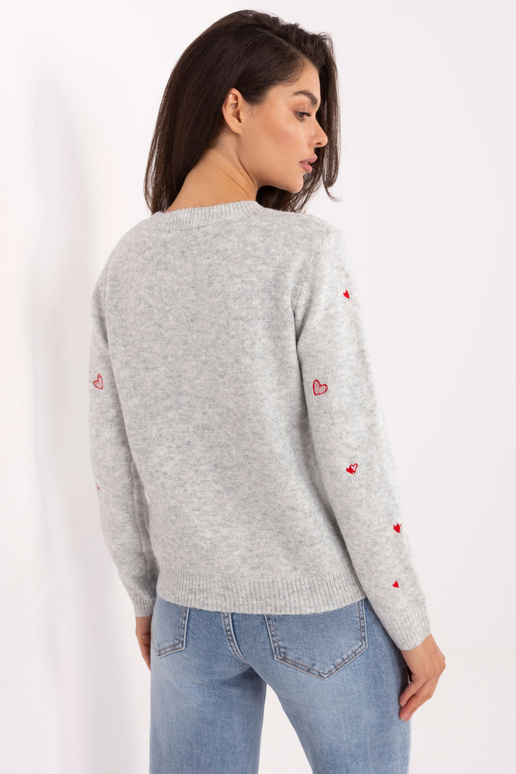 Šviesiai pilkas megztinis