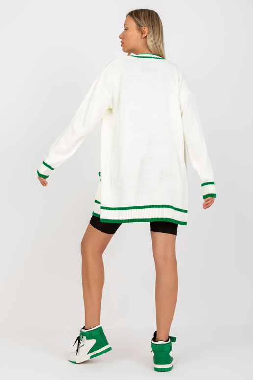 Ecru moteriškas megztinis su...