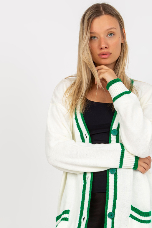 Ecru moteriškas megztinis su...