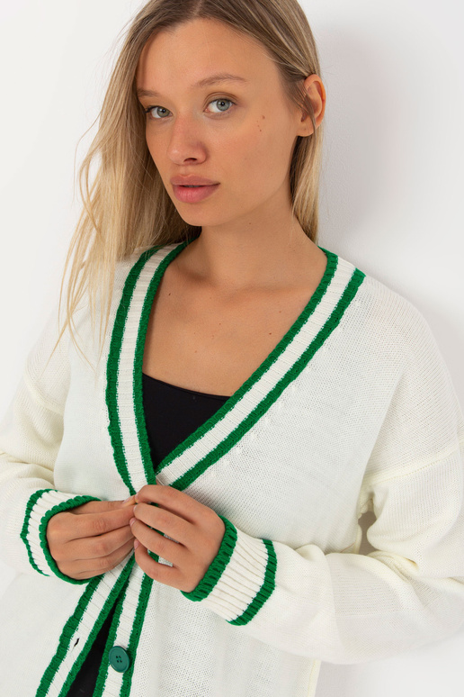 Ecru moteriškas megztinis su...