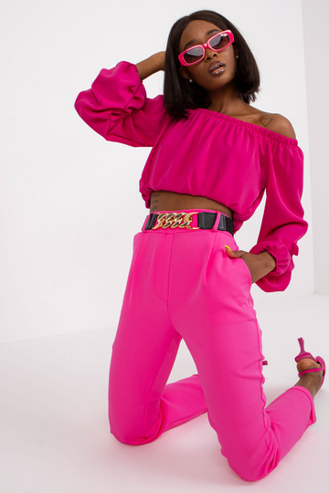 Fluo Pink tiesios kelnės... 2