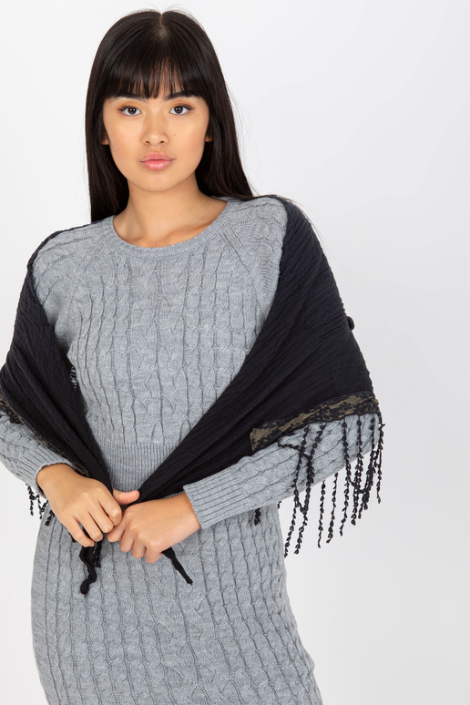 Marineblauer Damenschal aus Musselin...