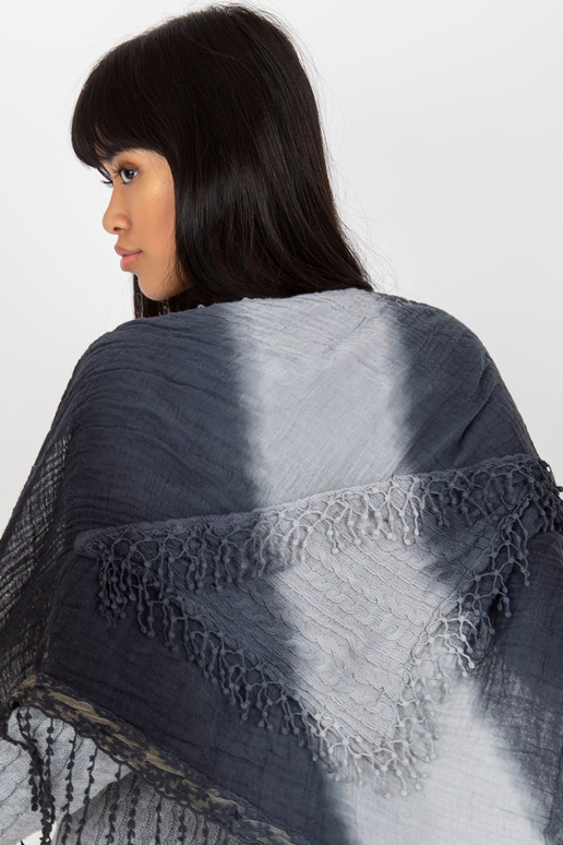 Marineblauer Damenschal aus Musselin...