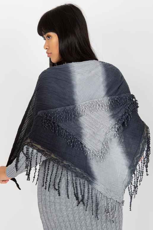 Marineblauer Damenschal aus Musselin...