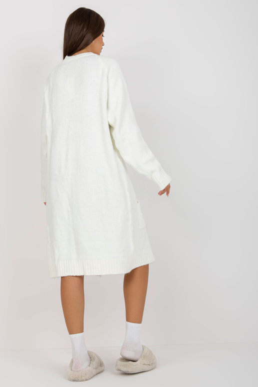 Ecru ilgas oversize kardiganas RUE PARIS