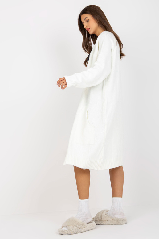 Ecru ilgas oversize kardiganas RUE PARIS