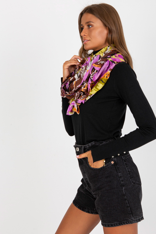 Rudos-violetinės spalvos medvilninis...