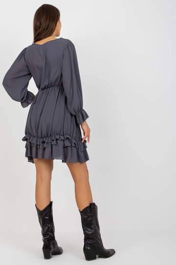 Grafitinė mini suknelė su...