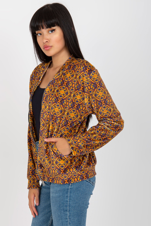 Tamsiai geltonas veliūrinis bomber... Tamsiai geltonas veliūrinis bomber...