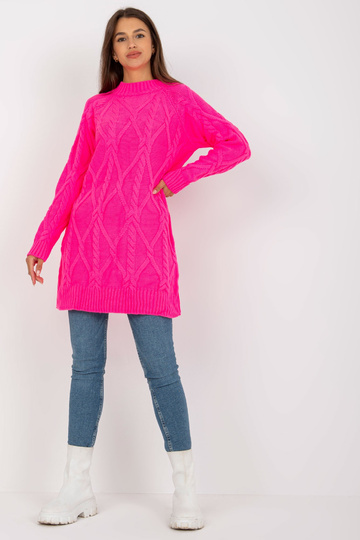 Fluo rožinė mini suknelė su... 2