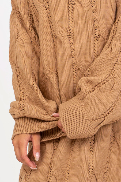 Camel Oversize megzta suknelė RUE PARIS