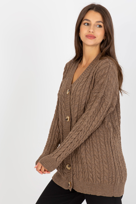 Rudas megztinis su pynėmis RUE PARIS