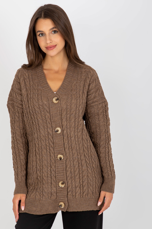 Rudas megztinis su pynėmis RUE PARIS