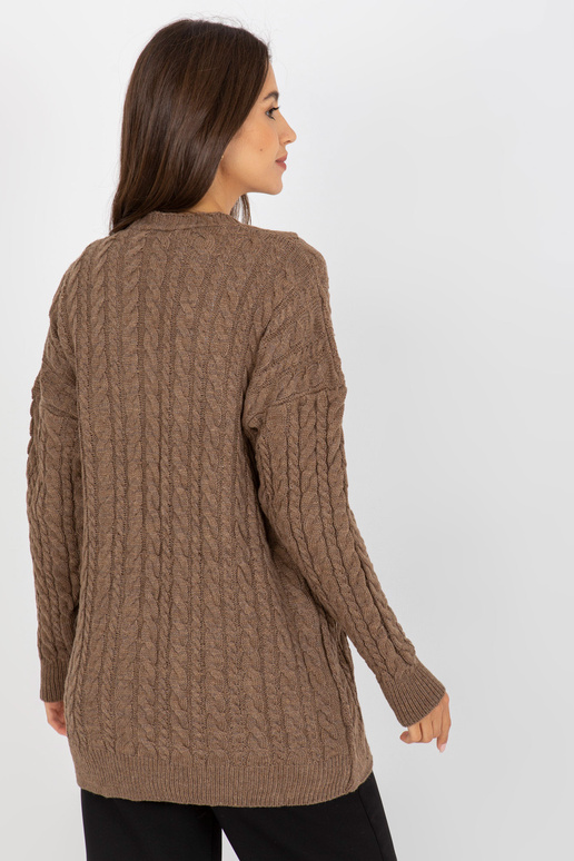 Rudas megztinis su pynėmis RUE PARIS