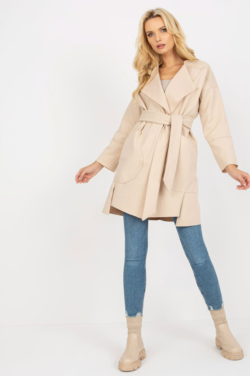 Hellbeiger Dünner Mantel su... Hellbeiger Dünner Mantel su...