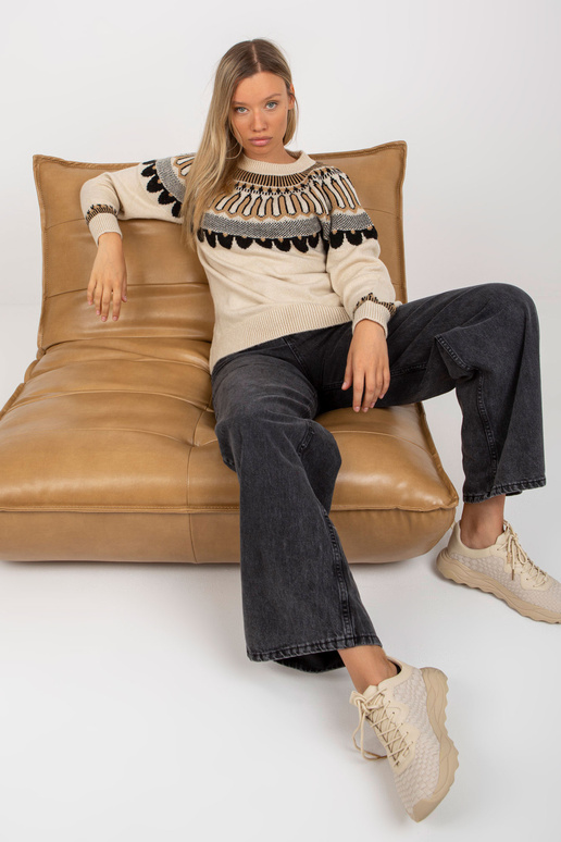 Smėlio spalvos moteriškas klasikinis...