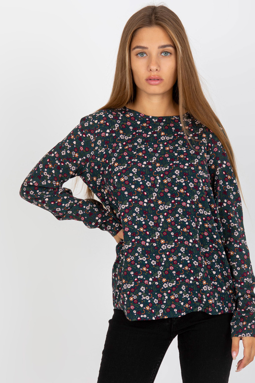 Tamsiai mėlyna moteriška palaidinė su...