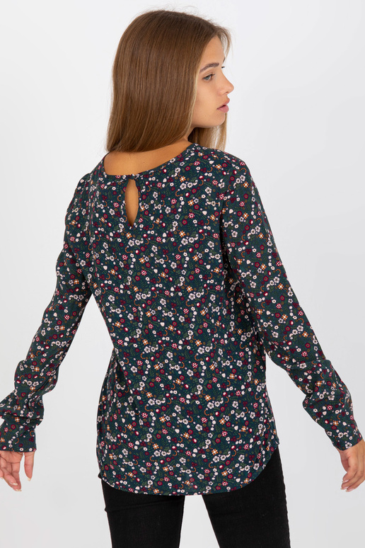 Tamsiai mėlyna moteriška palaidinė su...