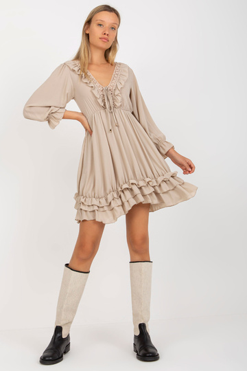 Smėlio spalvos boho suknelė... 2