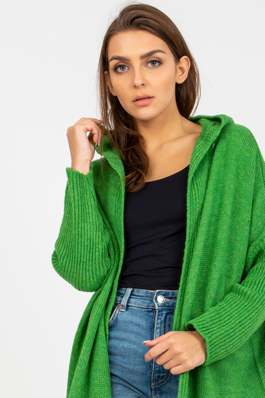 Žalias ilgas megztinis su užrašu...