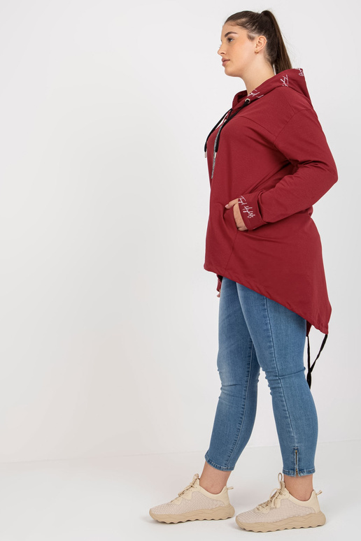 Bordo spalvos plius dydžio megztinis...