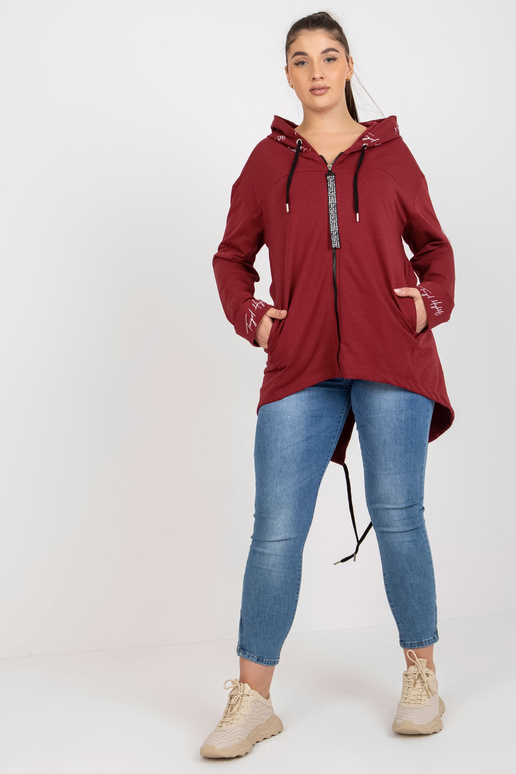 Bordo spalvos plius dydžio megztinis...