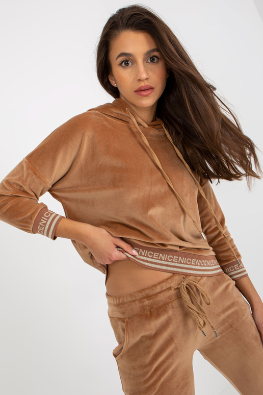 Kamelweiches Viskose-Velours-Set