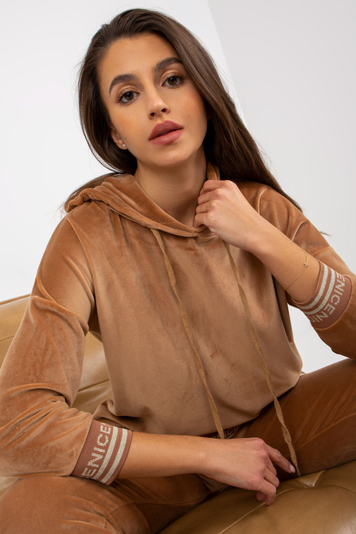 Kamelweiches Viskose-Velours-Set