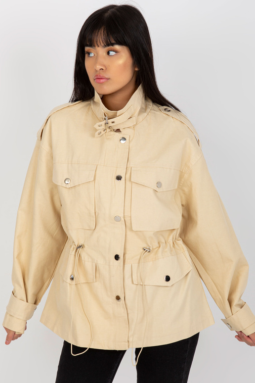 Šviesiai smėlio spalvos medvilninis...