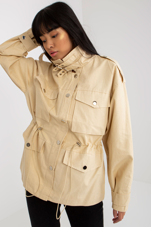 Šviesiai smėlio spalvos medvilninis...