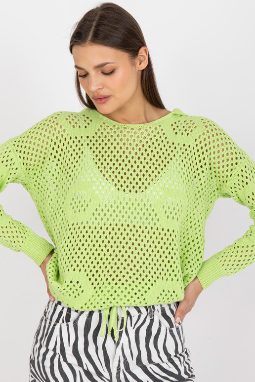 Šviesiai žalias ažūrinis oversize...