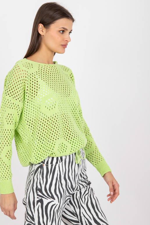 Šviesiai žalias ažūrinis oversize...