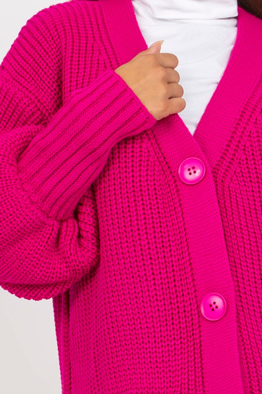 Fuksijos spalvos ilgas megztinis su... Fuksijos spalvos ilgas megztinis su...