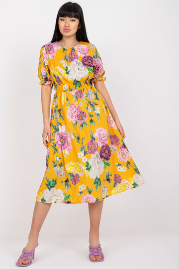 Geltona midi suknelė su... 2