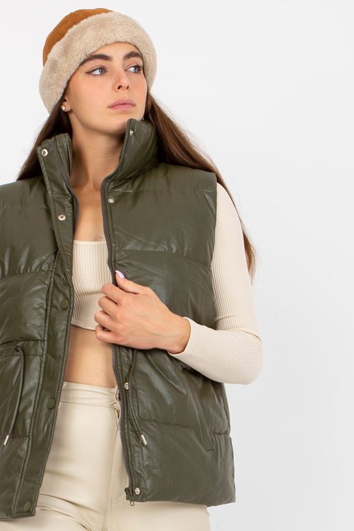 Khaki spalvos eko odos liemenė su...