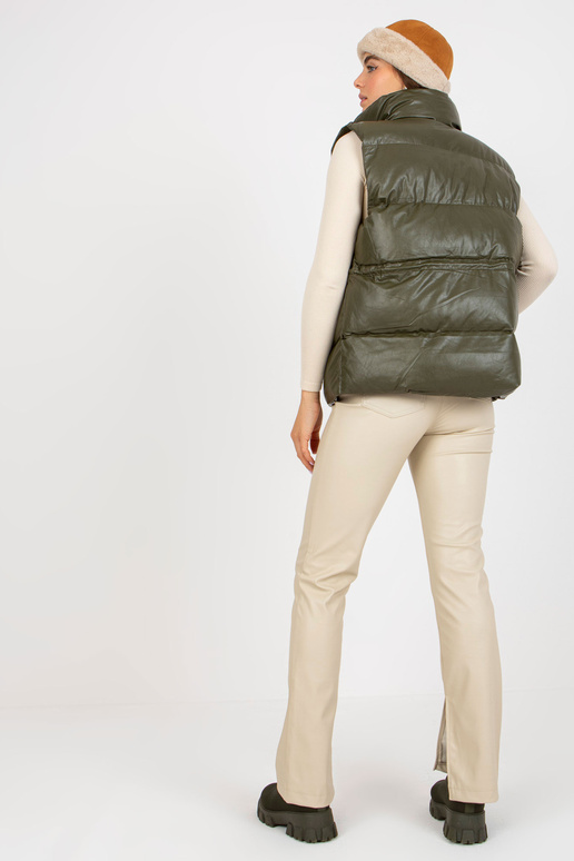 Khaki spalvos eko odos liemenė su...