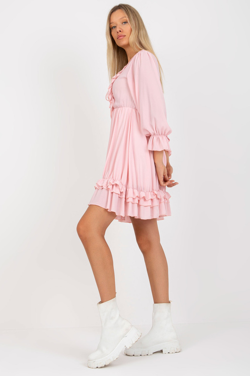 Šviesiai rožinė mini pūkuotinė boho... Šviesiai rožinė mini pūkuotinė boho...