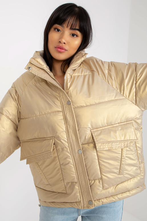 Auksinė pūkinė dygsniuota žieminė...