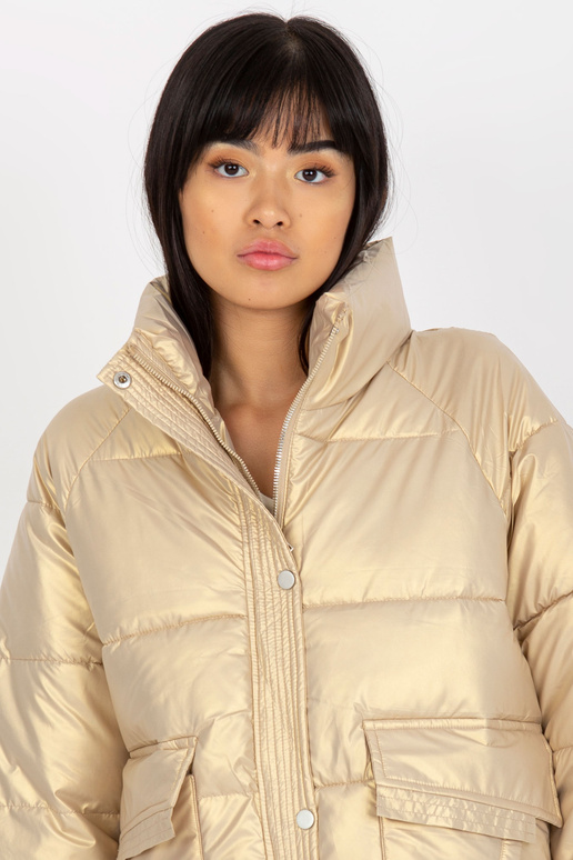 Auksinė pūkinė dygsniuota žieminė...