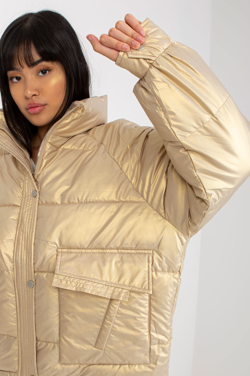 Auksinė pūkinė dygsniuota žieminė...