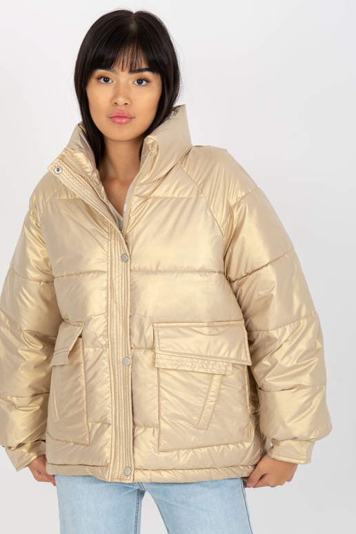 Auksinė pūkinė dygsniuota žieminė...