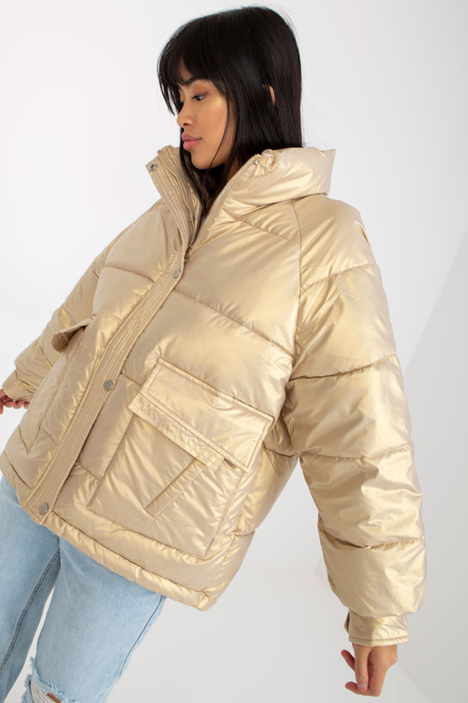 Auksinė pūkinė dygsniuota žieminė...